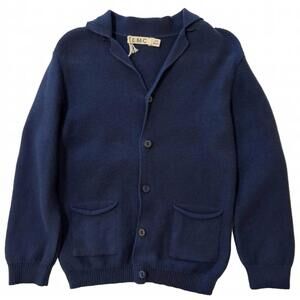 NEW EMC boys knit cardigan top in navy